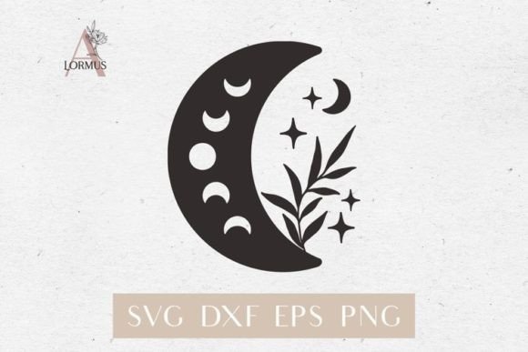 Boho Crescent Moon