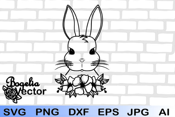 Floral Bunny Face