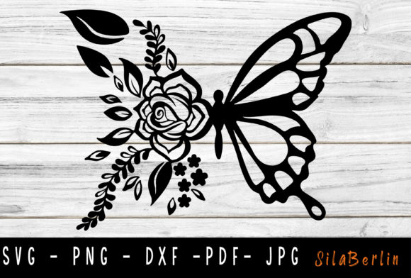 Floral Butterfly Print