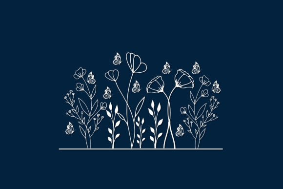 Floral Flower Garden SVG Design