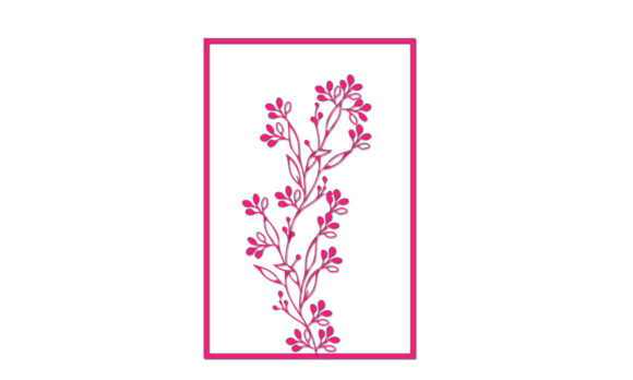 Floral Garden Papercut SVG