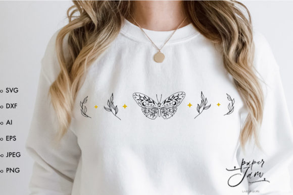 Floral Moon Phase SVG: Celestial Charm, Real-World Stitching