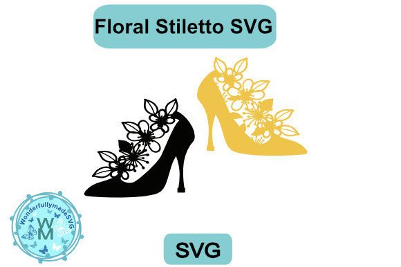Floral Stiletto Silhouette
