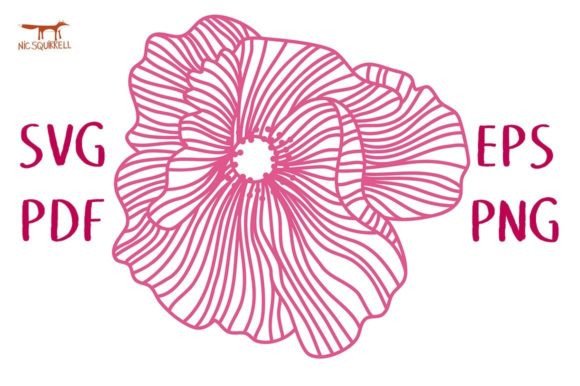 Japanese Anemone Papercut Flower SVG Cut