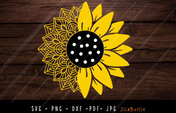 Mandala Sunflower Print