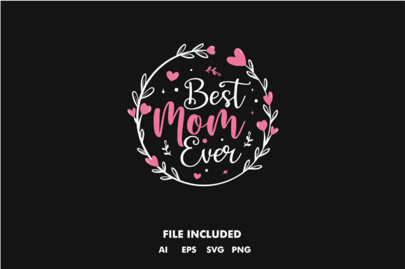 Mother Day Floral T-Shirt SVG Design
