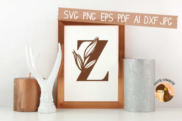 Z - Floral Letter Design